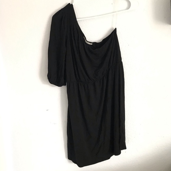 [Color Me Red] L black one shouldered dress - Picture 1 of 4